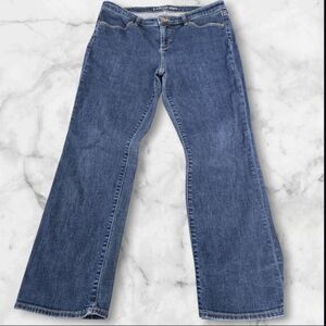 Lands' End Women's Blue Boot Cut Jeans